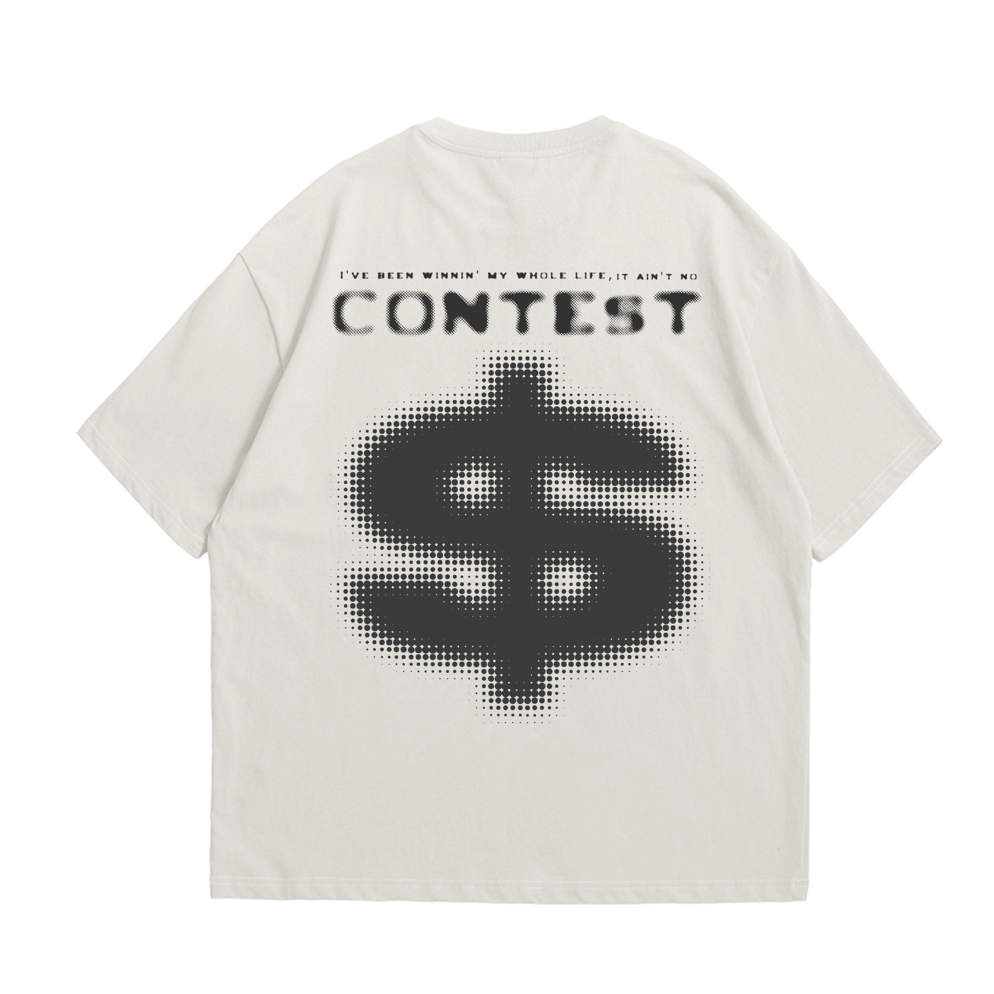 "CONTEST" Off-White Tee