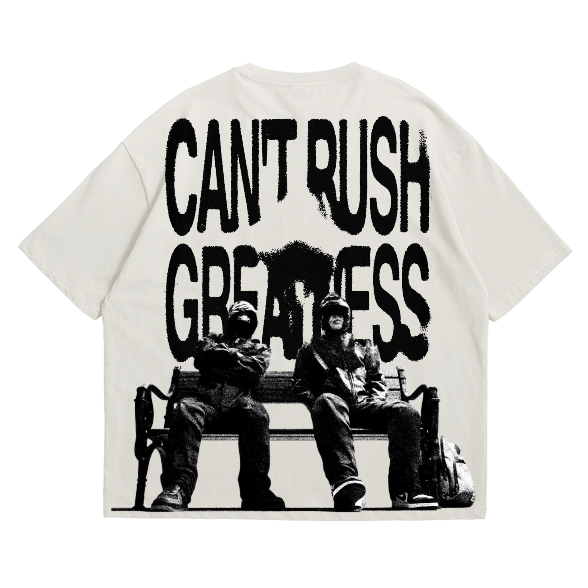 "CAN'T RUSH GREATNESS" Off-White Tee